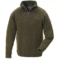 Pinewood Hurricane Strickpullover M. Membran, Dunkelgrün, Herren, Grau