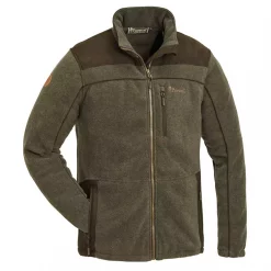 Pinewood Prestwick Fleecejacke, Grün/Suede Braun, Herren
