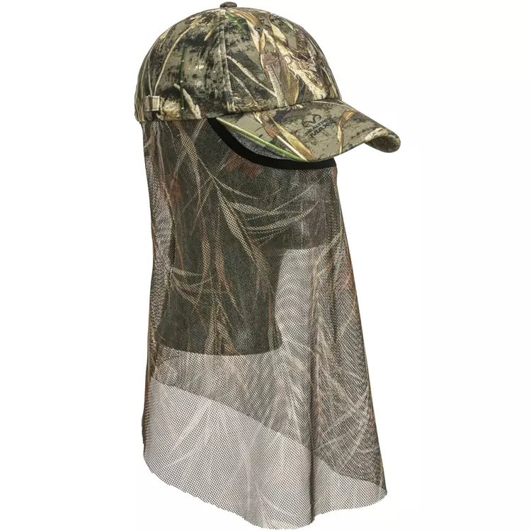 Pinewood Camou Kappe Mit Moskitonetz, Camouflage, Herren 1 Pinewood Camou Kappe Mit Moskitonetz, Camouflage, Herren