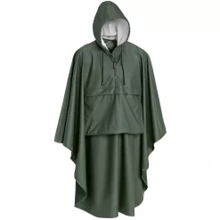 Pinewood Gustav Regen-Poncho, Grün, Herren, Grün/orange