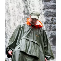 Pinewood Gustav Regen-Poncho, Grün/Orange, Herren, Grün -Günstiges Pinewood Geschäft 115856 20