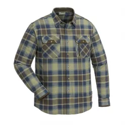 Pinewood Prestwick Hemd, L. Green/Navy, Herren