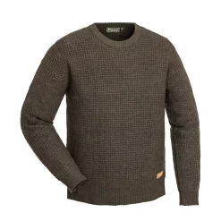 Pinewood Ralf Strick Pullover, Brown Melange, Herren