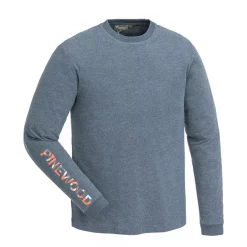 Pinewood Bolmen Langärmliges T-Shirt, Dark Dive/Melange, Herren