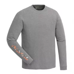Pinewood Bolmen Langärmliges T-Shirt, Light Grey Melange, Herren