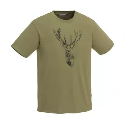 Pinewood Red Deer T-Shirt, Suede Brown, Herren -Günstiges Pinewood Geschäft 125308 7900 10