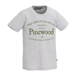 Pinewood Save Water T-Shirt Für Kinder, Light Grey Melange