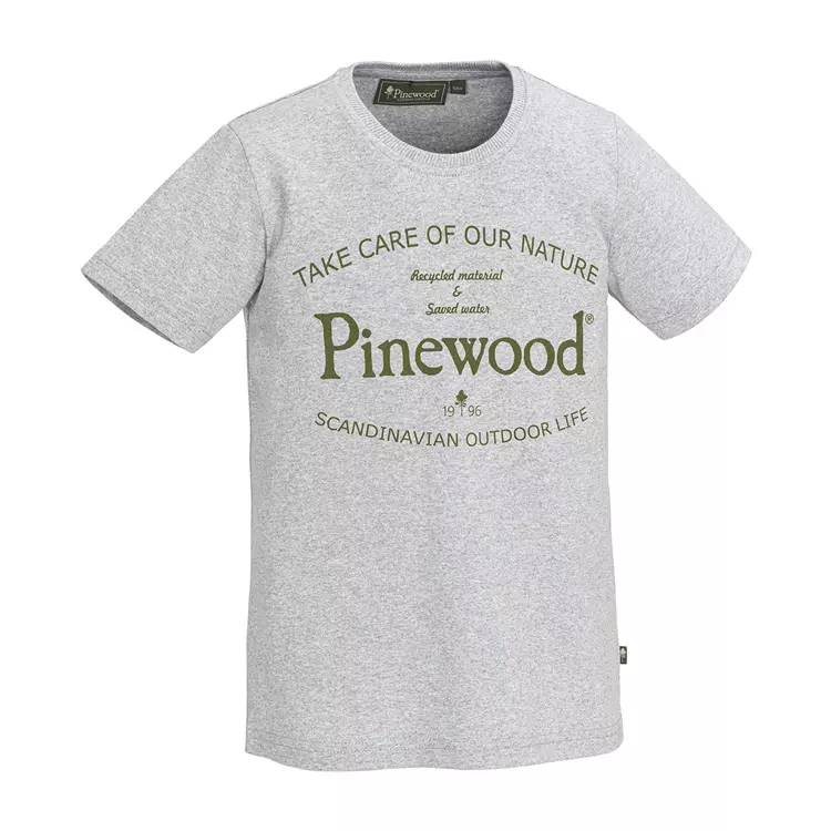 Pinewood Save Water T-Shirt Für Kinder, Light Grey Melange 1 Pinewood Save Water T-Shirt Für Kinder, Light Grey Melange
