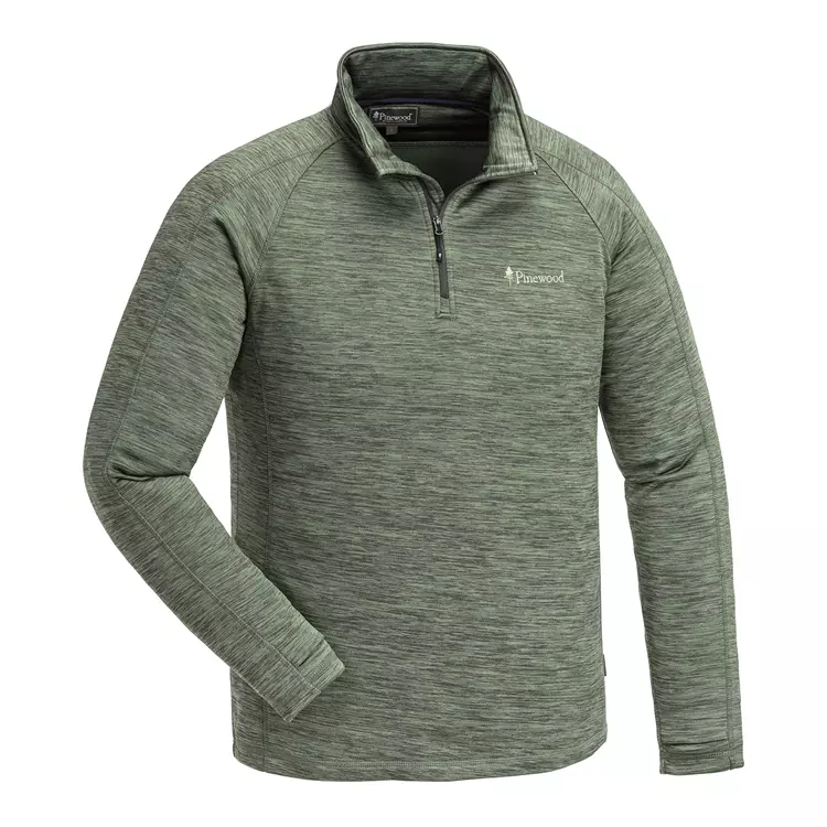 Pinewood Abisko Midlayer, Dark Green Melange, Herren 1 Pinewood Abisko Midlayer, Dark Green Melange, Herren