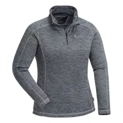 Pinewood Abisko Damen Midlayer, Dark Grey Melange
