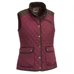 Pinewood Damenweste Diana, Burgund/Wildleder Braun -Günstiges Pinewood Geschäft 129159 10 1