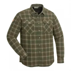 Pinewood Edmonton Exclusive Hemd, Moosgrün/Wildleder Braun, Herren