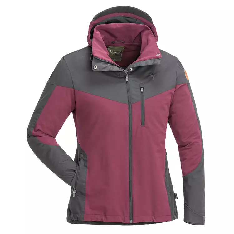 Pinewood Finnveden Hybrid Damen Outdoorjacke, Plum/Dark Anthracite 9 Pinewood Finnveden Hybrid Damen Outdoorjacke, Plum/Dark Anthracite – Bild 9