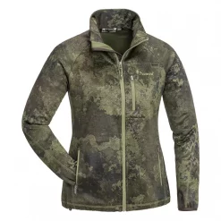Pinewood Frazer Camou Damen Fleecejacke, Hunting Olive/Strata