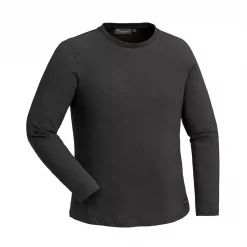 Pinewood Peached Langärmliges Damen T-Shirt, Smoke Schwarz