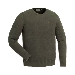 Pinewood Värnamo Crewneck Strick Pullover, Dunkles Kupfer Melange, Herren -Günstiges Pinewood Geschäft 129267 10 1
