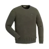 Pinewood Värnamo Crewneck Strick Pullover, Grün Melange, Herren, Mole Melange