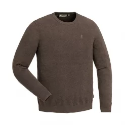Pinewood Värnamo Crewneck Strick Pullover, Grau Melange, Herren -Günstiges Pinewood Geschäft 129270 10 3