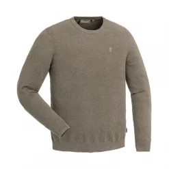 Pinewood Värnamo Crewneck Strick Pullover, Grau Melange, Herren -Günstiges Pinewood Geschäft 129271 10 4