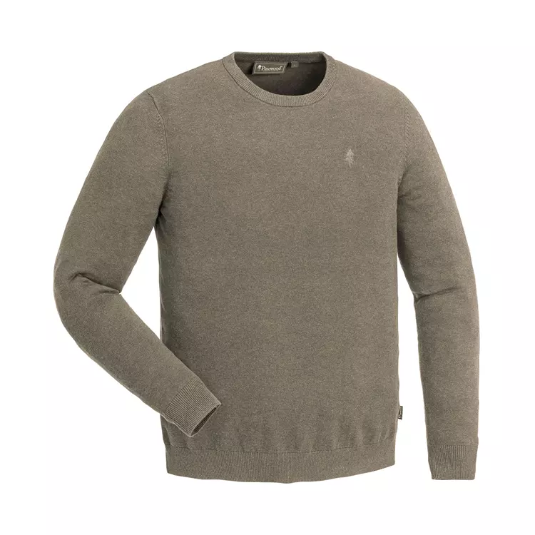Pinewood Värnamo Crewneck Strick Pullover, Mole Melange, Herren 1 Pinewood Värnamo Crewneck Strick Pullover, Mole Melange, Herren