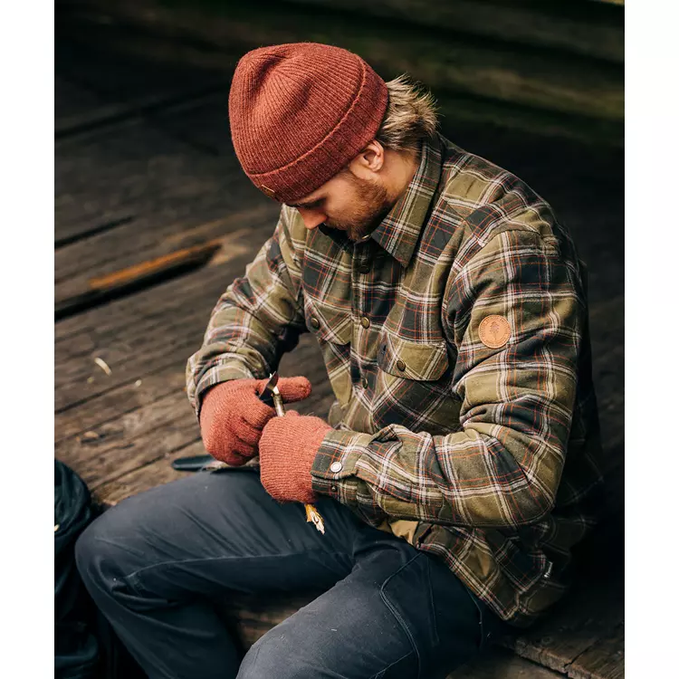 Pinewood Wool Strick, Rusty Pink Melange, Herren 3 Pinewood Wool Strick, Rusty Pink Melange, Herren – Bild 3