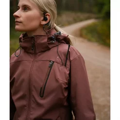 Pinewood Wilda Stretch Shell Damenjacke, Marron Rose -Günstiges Pinewood Geschäft 131984 50