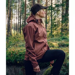 Pinewood Wilda Stretch Shell Damenjacke, Marron Rose -Günstiges Pinewood Geschäft 131984 80