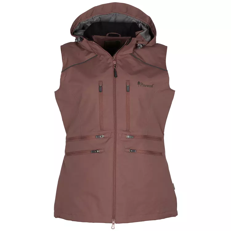 Pinewood Dog Sports Windblocker Damenweste, Moosgrün, Marron Rose 7 Pinewood Dog Sports Windblocker Damenweste, Moosgrün, Marron Rose – Bild 7