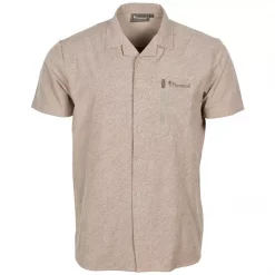 Pinewood Everyday Travel Topographic Resort Kurzarmhemd, Sand, Herren
