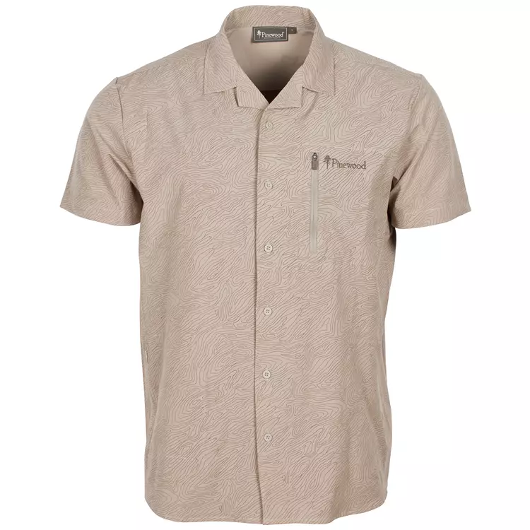 Pinewood Everyday Travel Topographic Resort Kurzarmhemd, Sand, Herren 1 Pinewood Everyday Travel Topographic Resort Kurzarmhemd, Sand, Herren