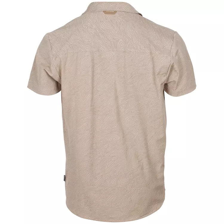 Pinewood Everyday Travel Topographic Resort Kurzarmhemd, Sand, Herren 3 Pinewood Everyday Travel Topographic Resort Kurzarmhemd, Sand, Herren – Bild 3