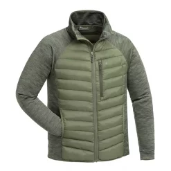 Pinewood Abisko Hybrid Powerfleece Jacke, Clover Green/Dark Green, Herren