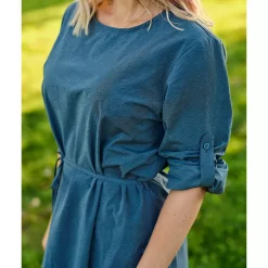 Pinewood Everyday Travel Topographic Kleid, Dark Storm Blue, Damen -Günstiges Pinewood Geschäft 132124 50