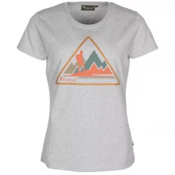 Pinewood Outdoor Trekker Damen T-Shirt, Light Grey Melange