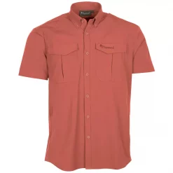 Pinewood Everyday Travel Kurzarmhemd, Terrakotta, Herren