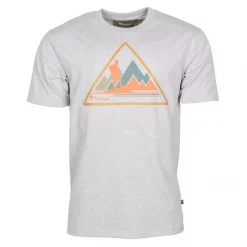 Pinewood Outdoor Trekker T-Shirt, Light Grey Melange, Herren