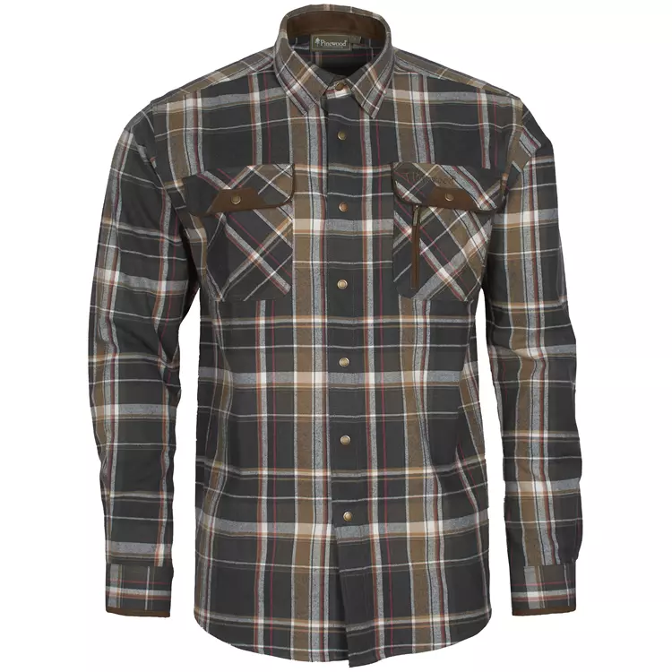 Pinewood Prestwick Hemd, L. Green/Navy, Herren 4 Pinewood Prestwick Hemd, L. Green/Navy, Herren – Bild 4