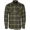Pinewood Cornwall Flanellhemd, Oliven/Terracotta, Herren