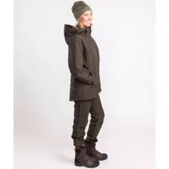 Pinewood Wilda Stretch Damen Shellhose, Moosgrün, Schwarz -Günstiges Pinewood Geschäft 134514 40