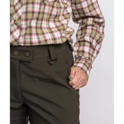 Pinewood Wilda Stretch Damen Shellhose, Moosgrün, Schwarz -Günstiges Pinewood Geschäft 134514 50